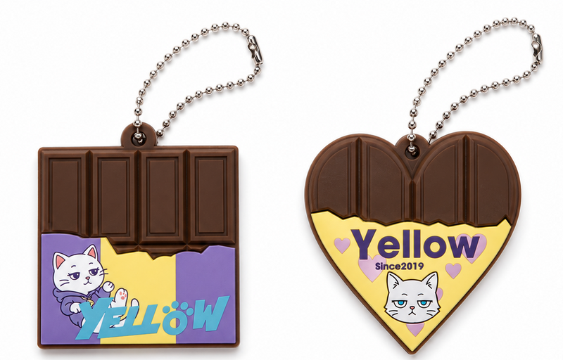 板チョコラバーキーホルダー